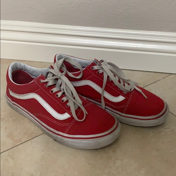red sk8 low vans